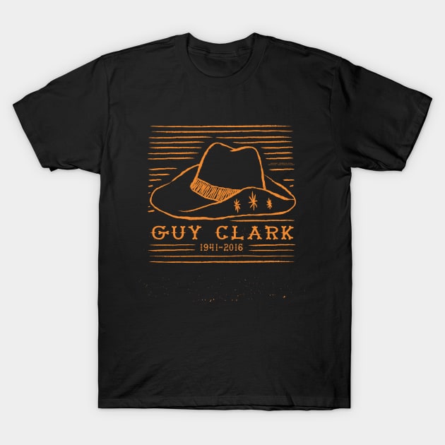 Guy Clark 1941 2016 Music D44 T-Shirt by Onlymusicians